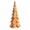 40cm Light Up Gingerbread Christmas Tree Ornament LED Iced Cone Tree Decoration