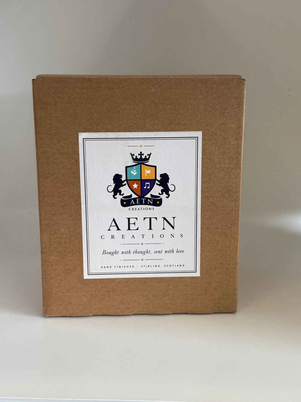 AETN Creations gift-boxed pint glass