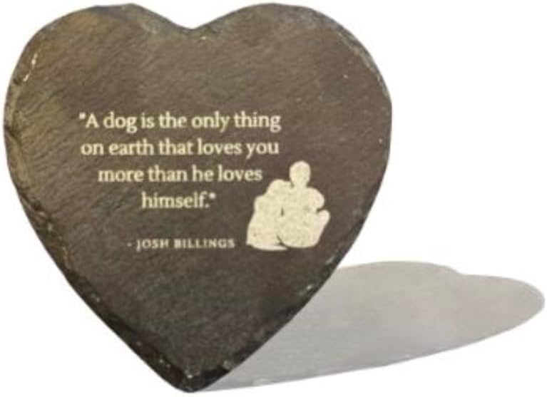 AETN Creations Heart Stone Gift For Dog Lovers - Unique Decor Accent, Thoughtful Keepsake, and Timeless Expression of Love, Perfect for Special Occasions