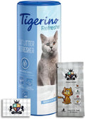 AETN Creations Litter Refresher Bundle - Tigerino Natural Clay Deodorant Fresh Cotton (700g) with AETN Cat Treat