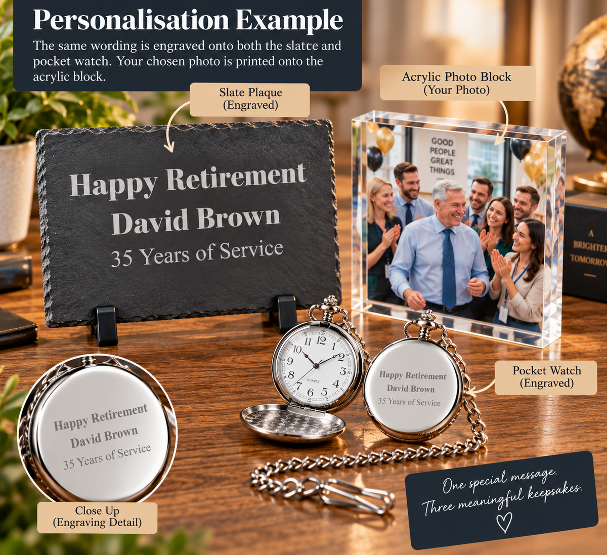 Personalised Retirement Gift Set