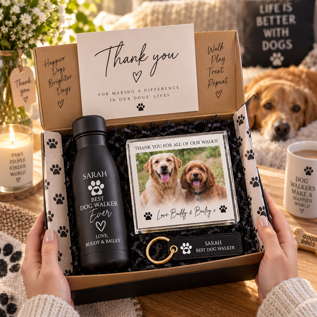 Personalised Dog Walker Gift Set