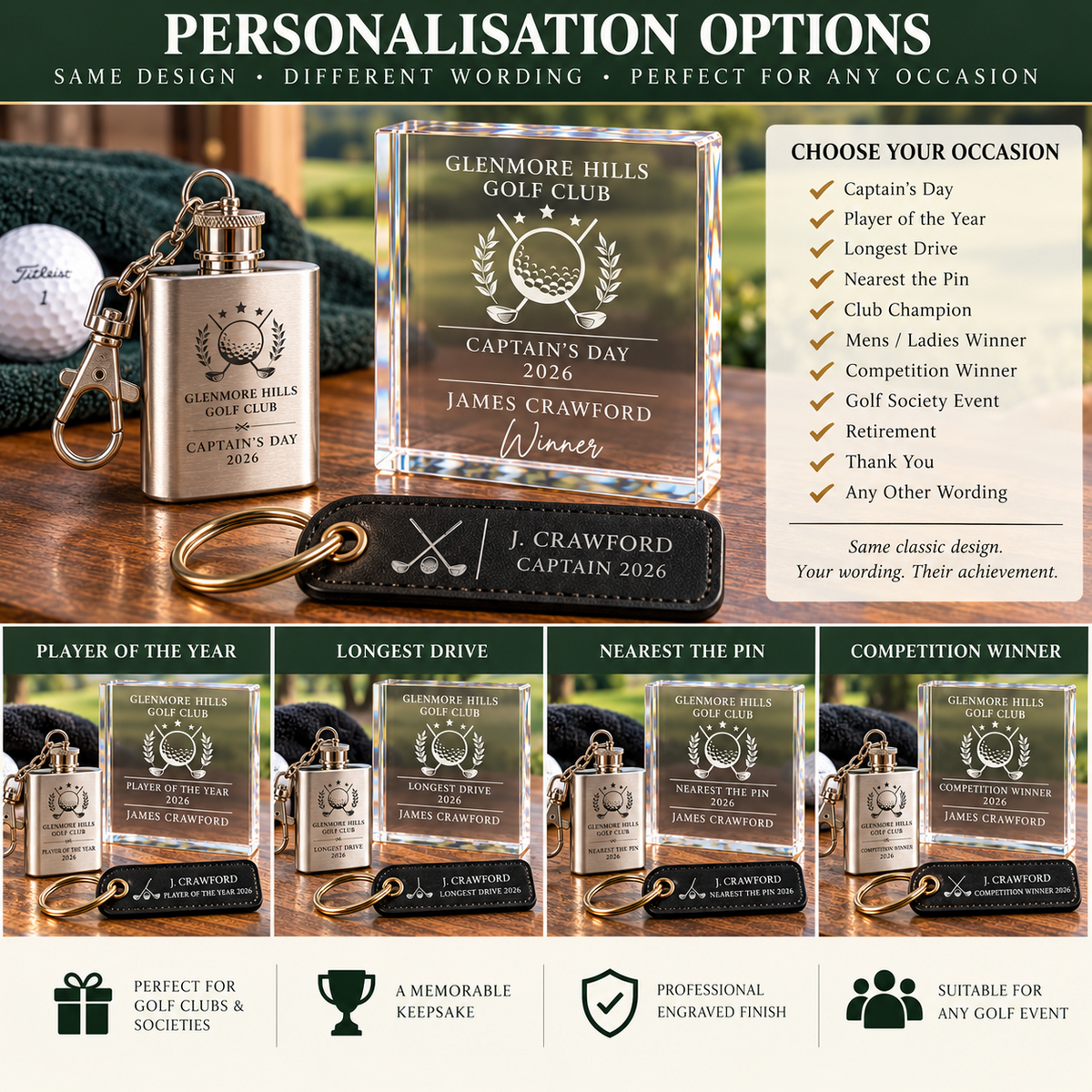 Personalised Golf Gift Set