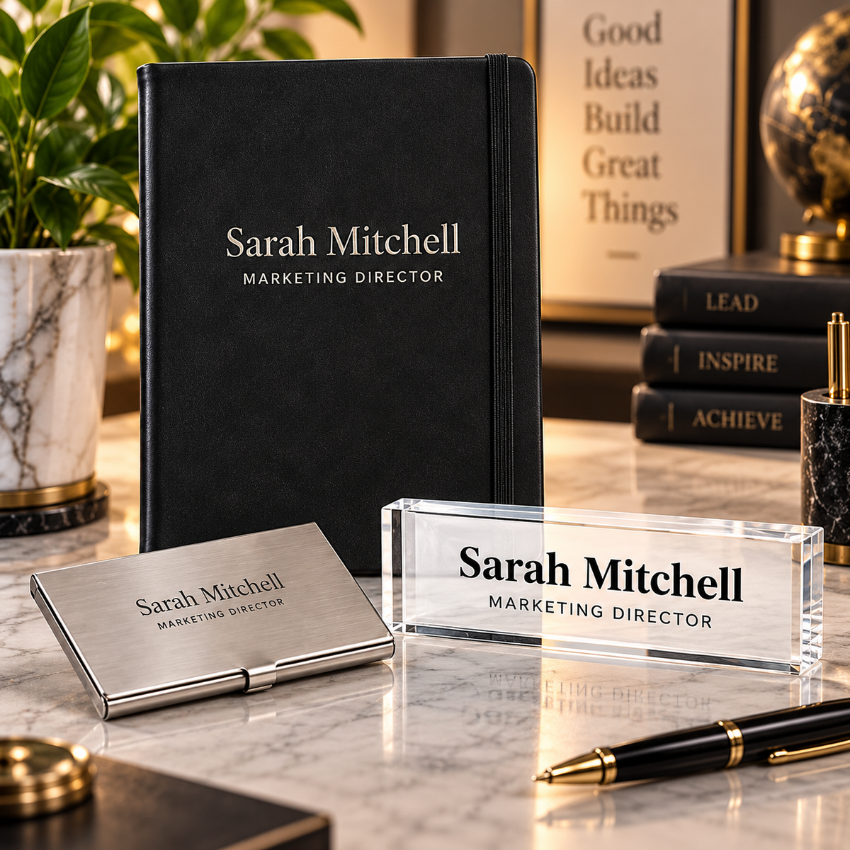 Personalised Desk Gift Set