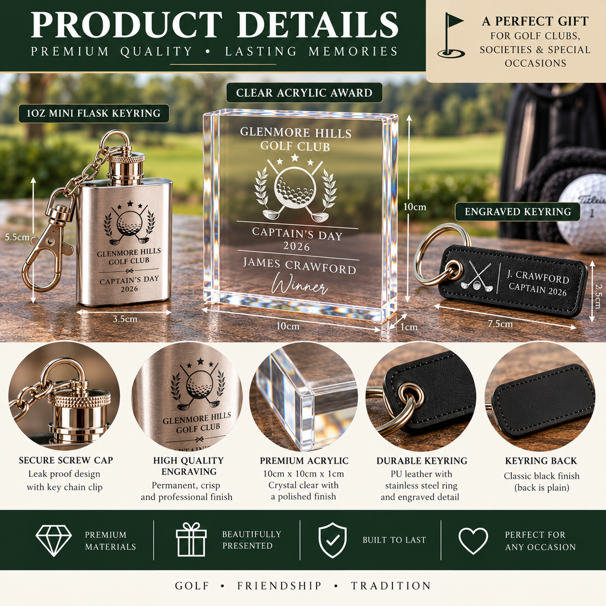 Personalised Golf Gift Set