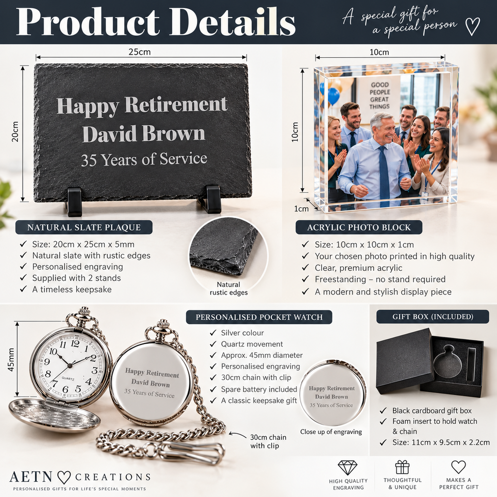 Personalised Retirement Gift Set