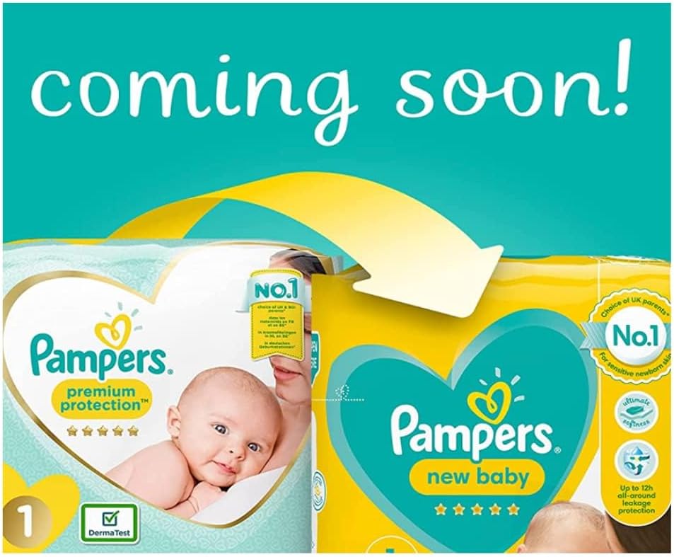 Pampers New Baby Nappies Jumbo Pack, Size 2, 2 x 68 Pack