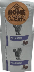 AETN Creations Pill Assist for Cats 2 x 45g Bundle – Easy Way to Give Medicine to Cats – Includes 1 of 6 Exclusive Cat Quote Coasters