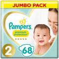 Pampers Premium Protection Diapers New Baby, Gr. 2 mini (4-8 kg), jumbo pack, 1 pack (1 x 68 pieces)