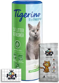AETN Creations Litter Refresher Bundle - Tigerino Natural Clay Deodorant Spring Fresh (700g) with AETN Cat Treat