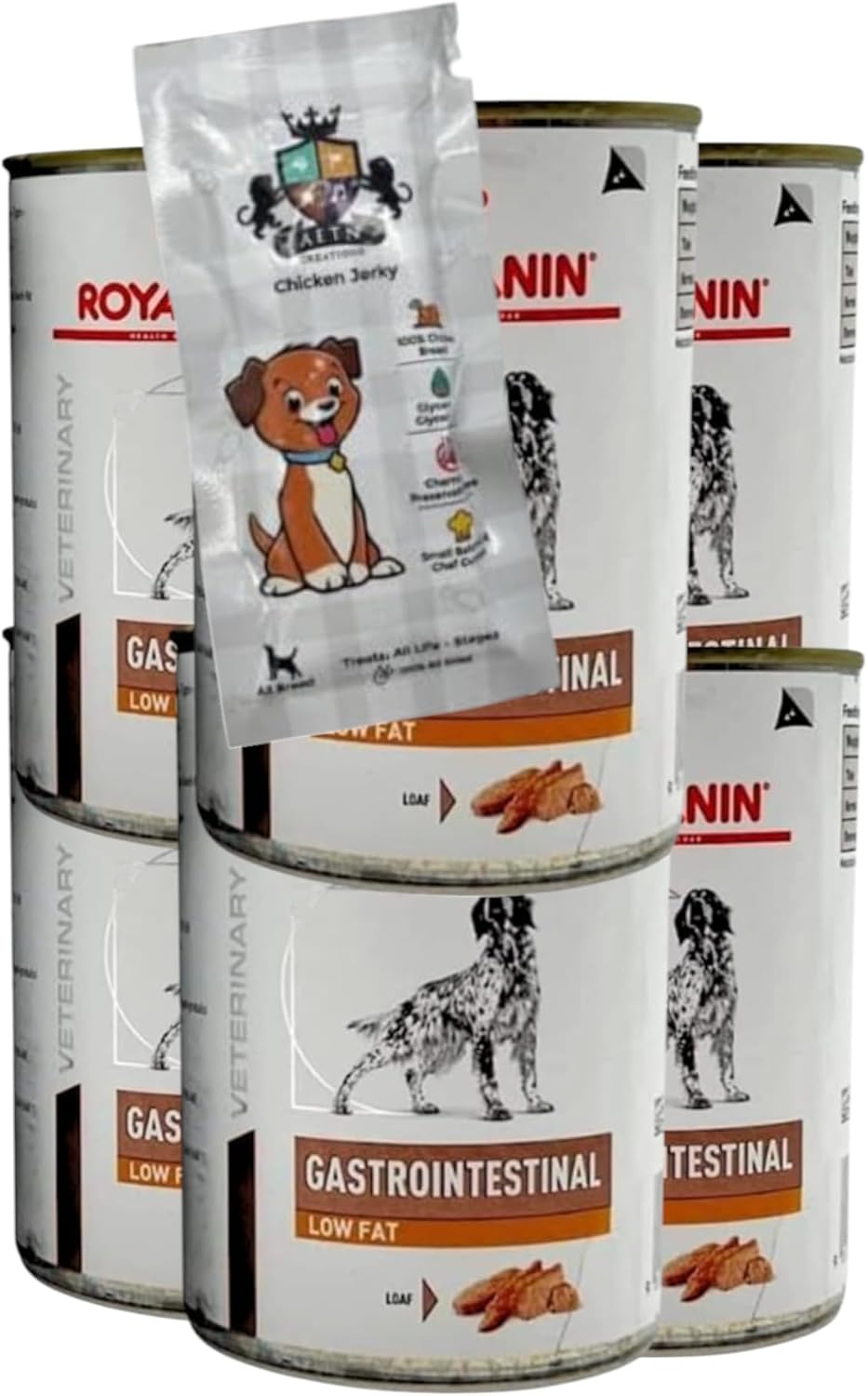 AETN Creations Gastrointestinal Low Fat Pack 6x420g Wet Dog Food in Loaf to Support Canine Gastro Health with AETN Exclusive Coaster