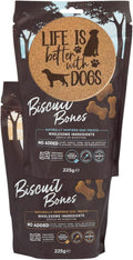 AETN Creations Biscuit Bones Bundle 2x225g Salmon with Rice and Turkey Dog Treats - Hypoallergenic Recipe with AETN Jerky Treat