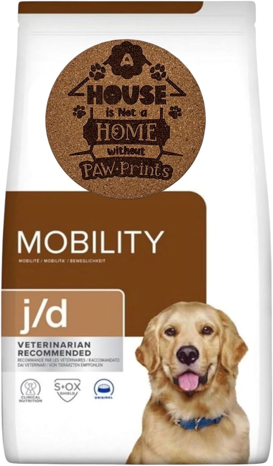 AETN Creations Mobility Support Dog Food Bundle – 1.5kg Specialist Dry Kibble for Joint Health in Adult Dogs + Exclusive AETN Cork Coaster
