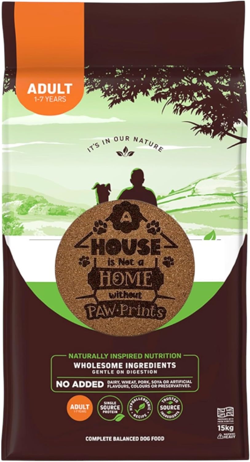 AETN Creations Complete Dry Adult Dog Food 2kg Lamb with Rice – Gentle on Digestion for Dogs Aged 1–7 with AETN Exclusive Dog Quote Coaster