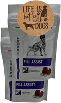 Pill Assist for Medium & Large Dogs 2 x 224g Twin Pack – Soft Pill Pockets to Hide Tablets & Medicine – Mouldable Dog Pill Treats for Dogs Over 10kg + Exclusive AETN Dog Coaster