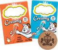 AETN Creations Cat Lover Gift Set – Collectible Cat Coaster & 8 Creamy Cat Treats (4 Salmon + 4 Chicken, 8 x 10g) – Soft Lickable Snacks for Cats & Kittens – Unique Gift for Cat Owners