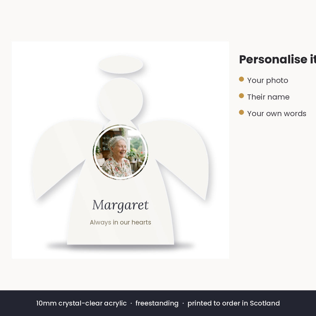 How to personalise the angel memorial block