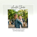 Personalised Auntie acrylic photo block, 10x10cm 10mm