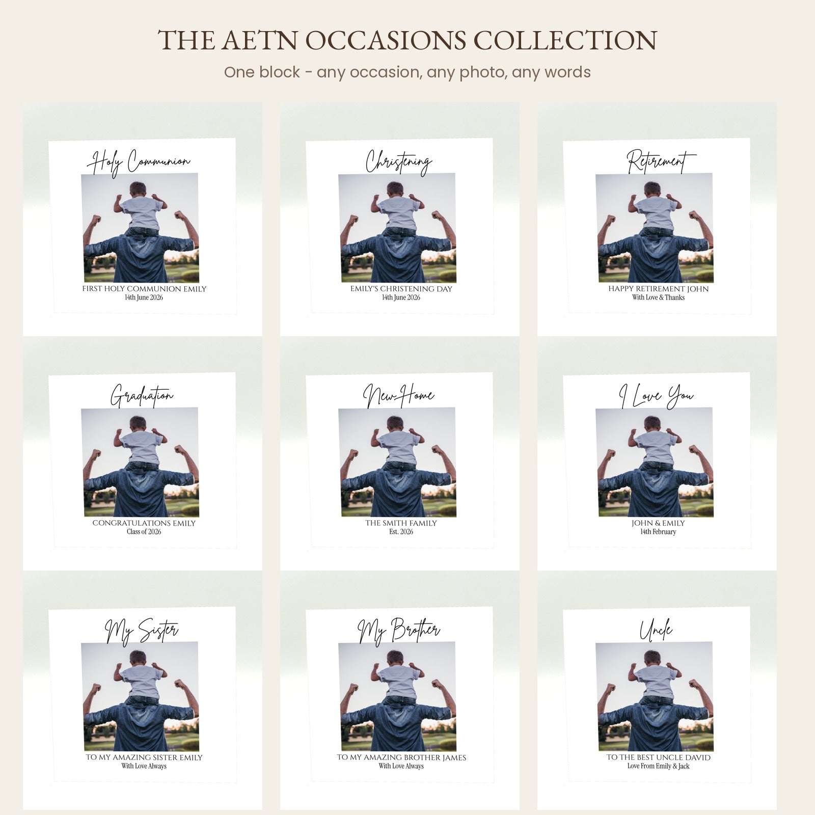 AETN occasions collection