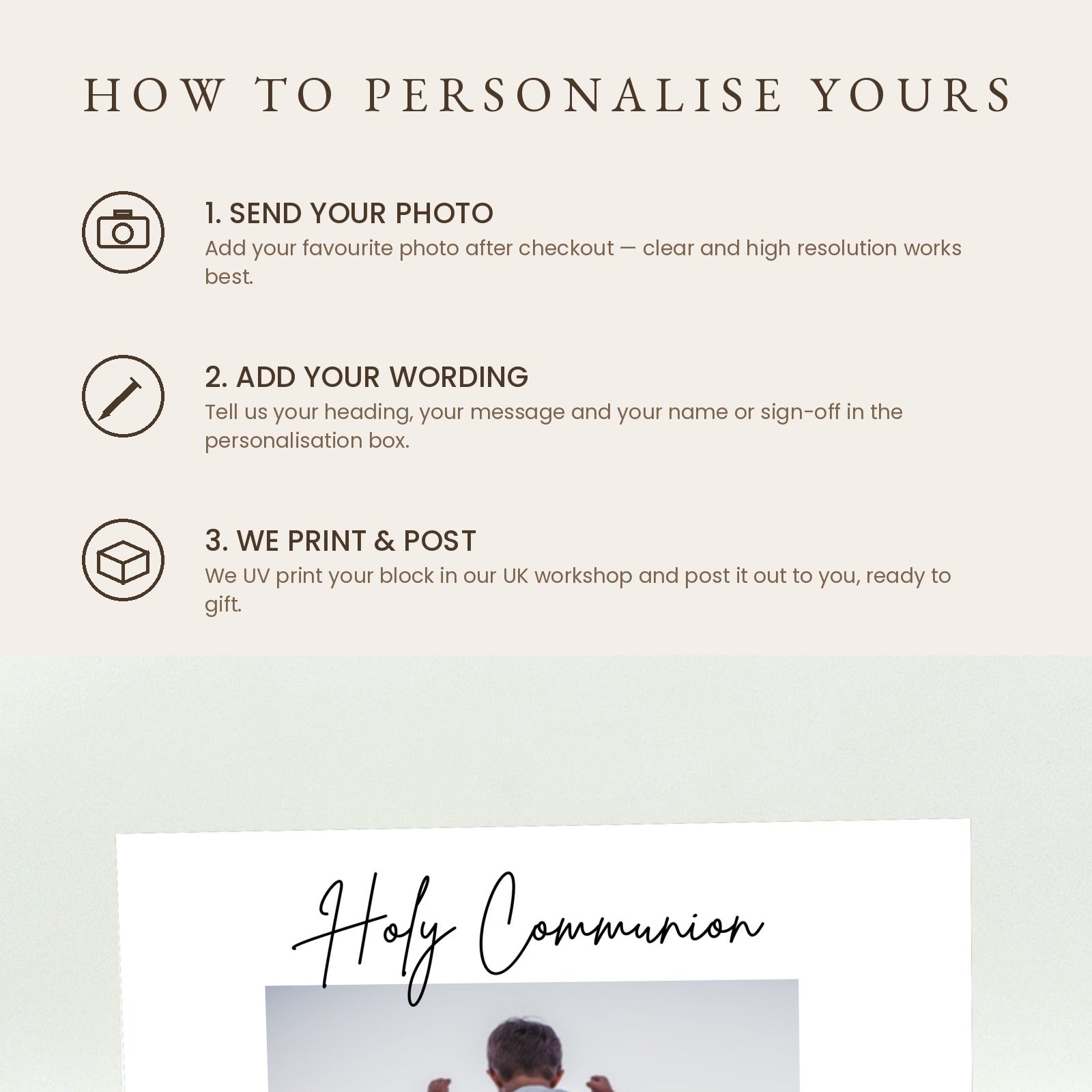 How to personalise