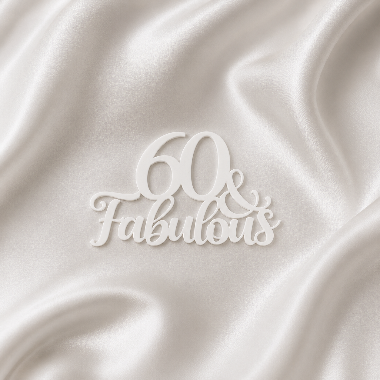 White acrylic cake topper dessert table