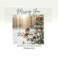 Personalised Christmas memorial acrylic photo block, 10x10cm 10mm