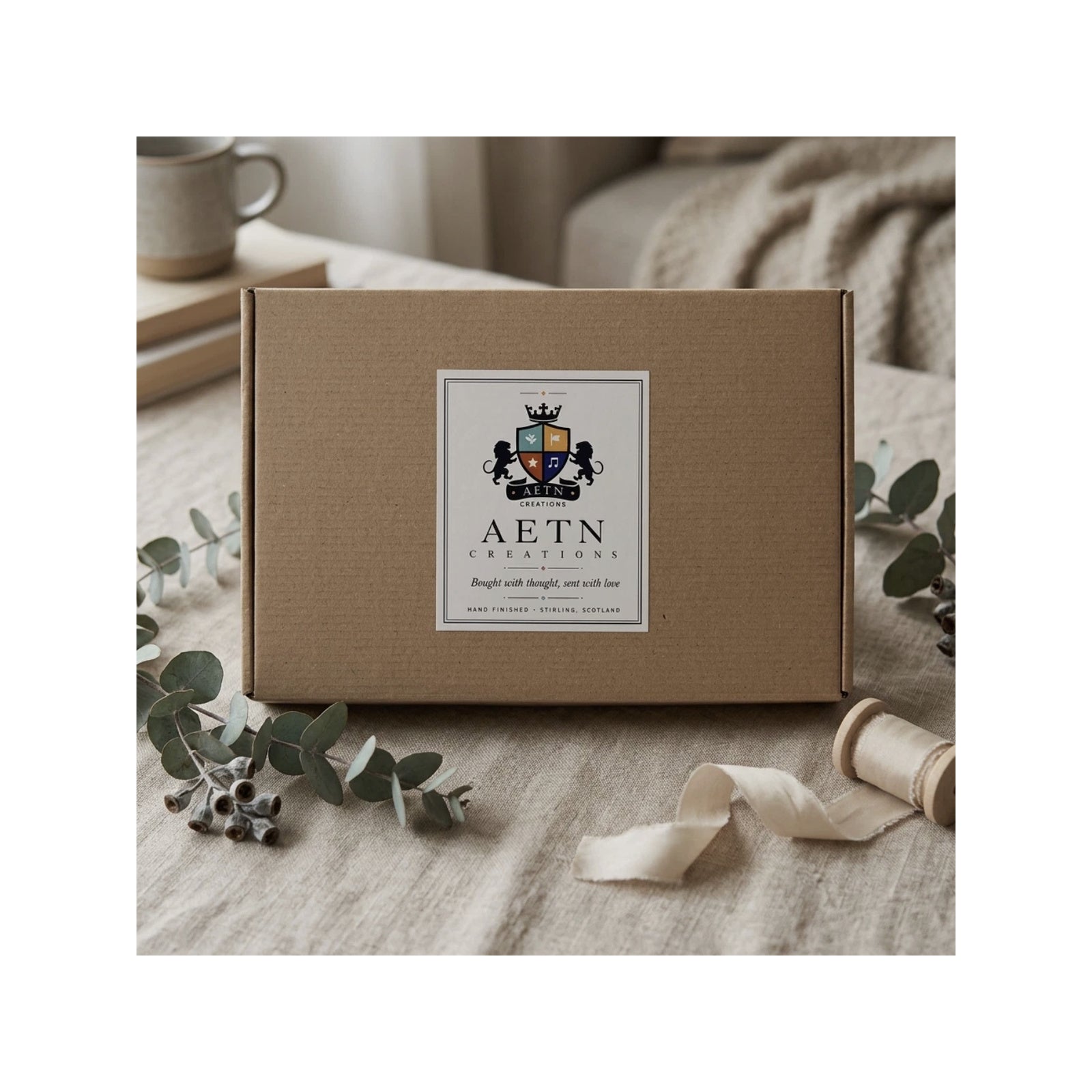 AETN Creations kraft gift box presentation