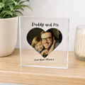 Personalised Daddy and Me acrylic photo block with custom photo