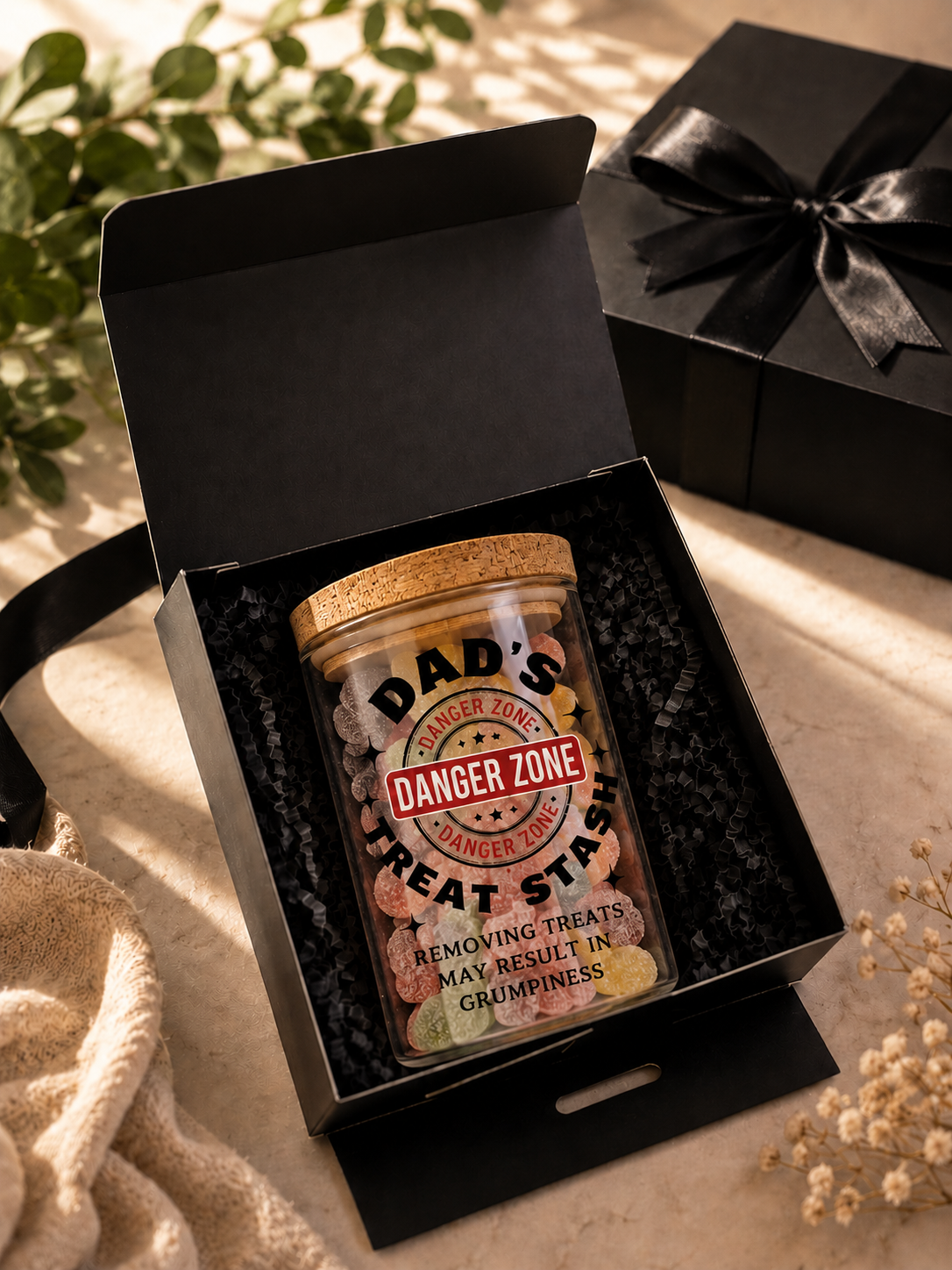 Dad's rations jar 600ml size detail