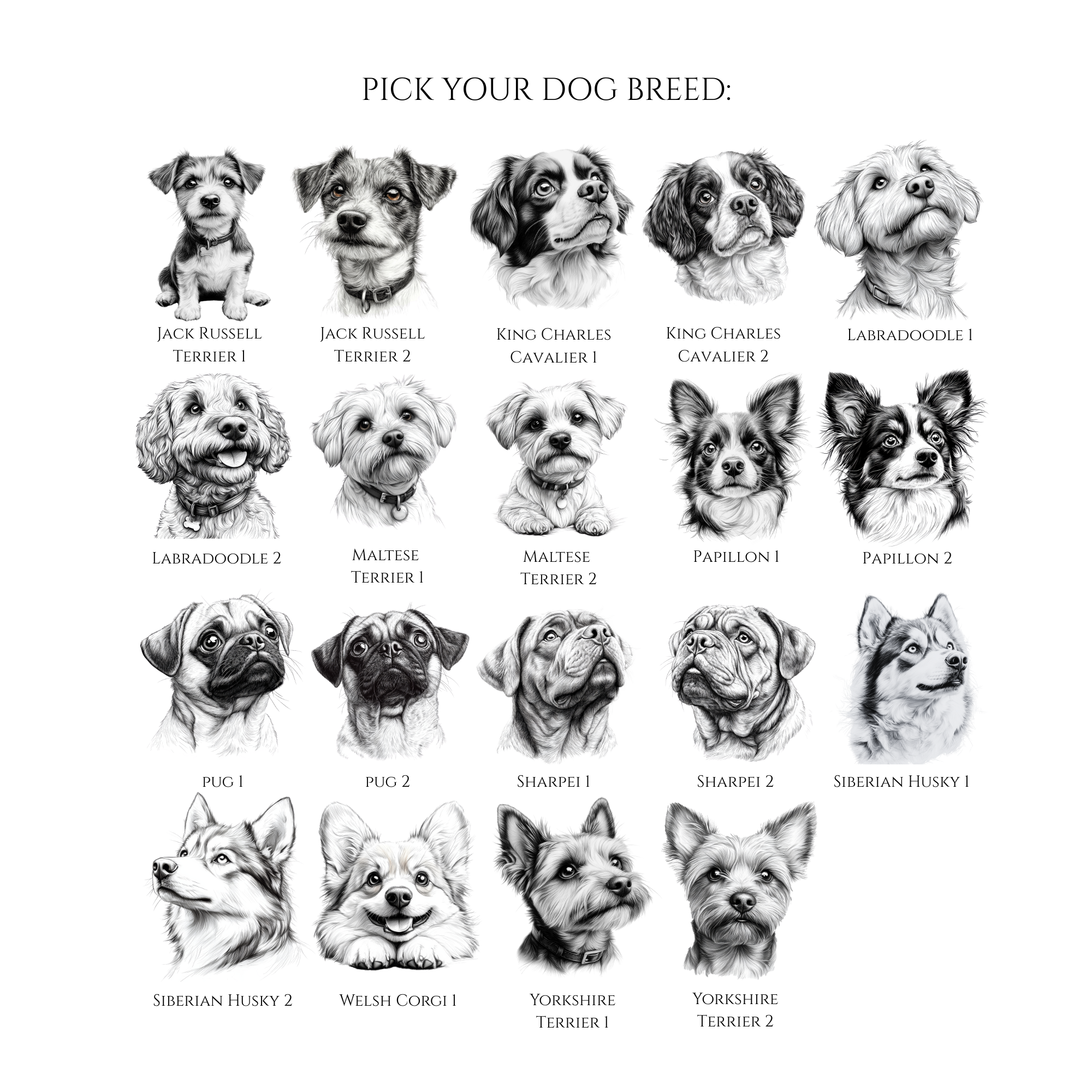 Dog breed treat jar engraved bamboo lid detail