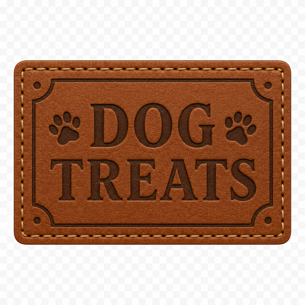 Dog treat glass jar 600ml with cork lid and dog treats design