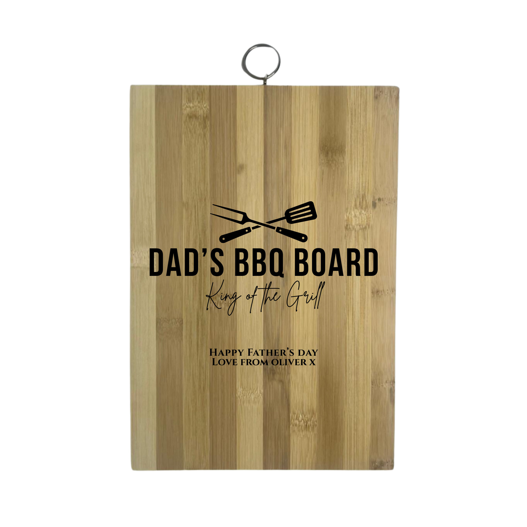 Dad bamboo chopping board design options