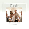 Personalised Godparents thank you acrylic photo block, 10x10cm 10mm
