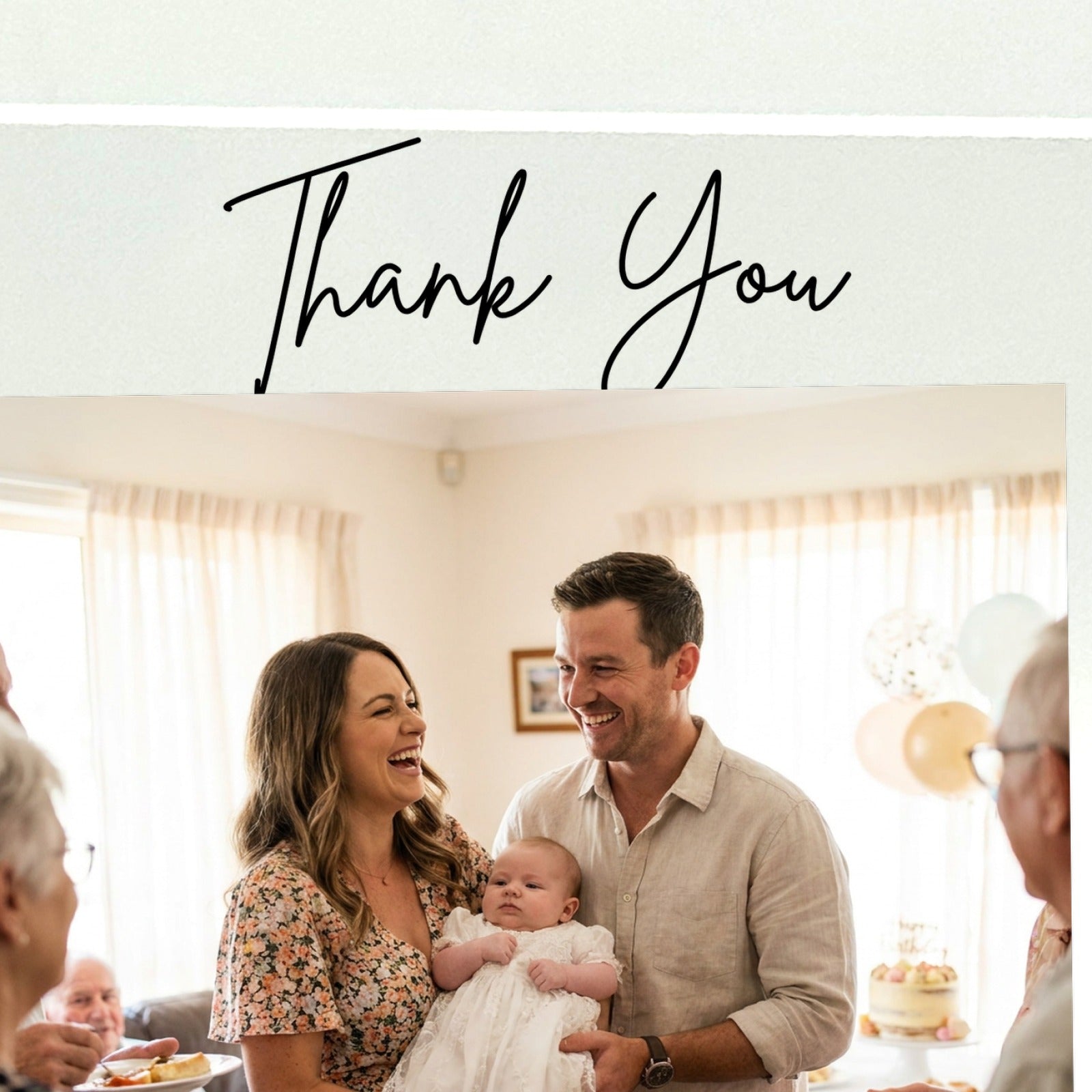 Close-up of UV-printed detail on Godparents thank you acrylic photo block