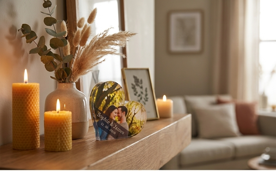 Heart block on a mantelpiece