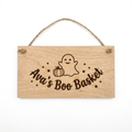 Personalised Boo Basket Sign