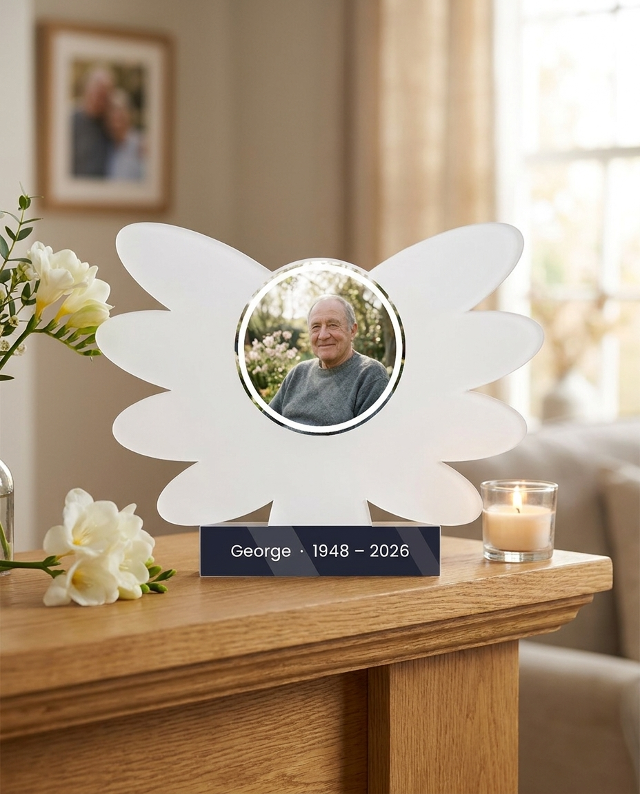 Angel wings memorial block lifestyle