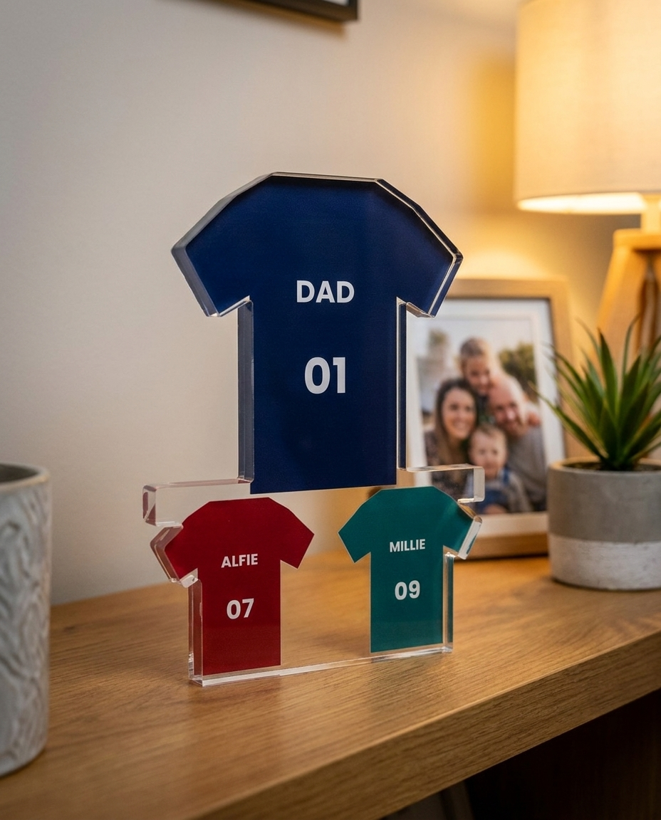 Football shirt block styled scene