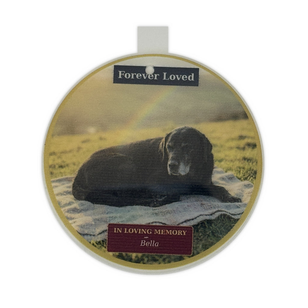 Personalised pet memorial Christmas bauble