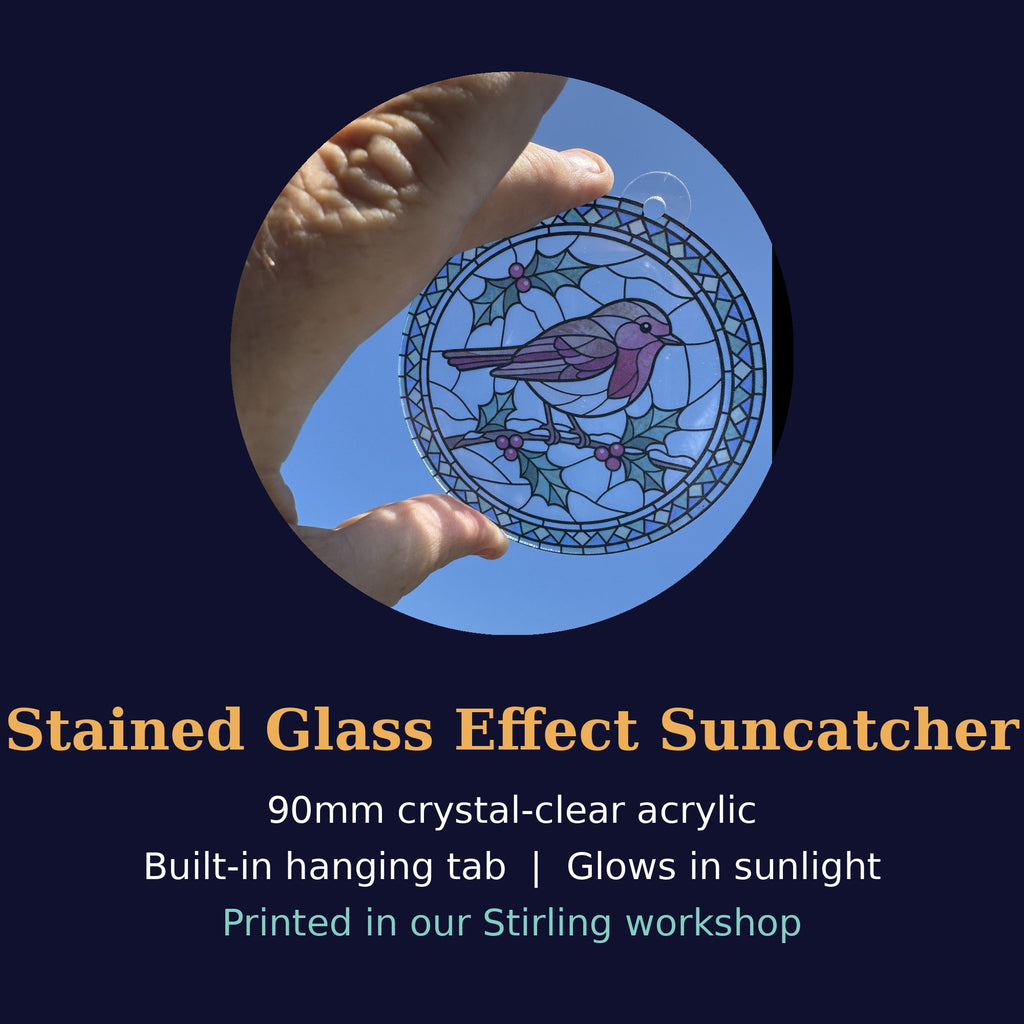 Robin suncatcher size and details