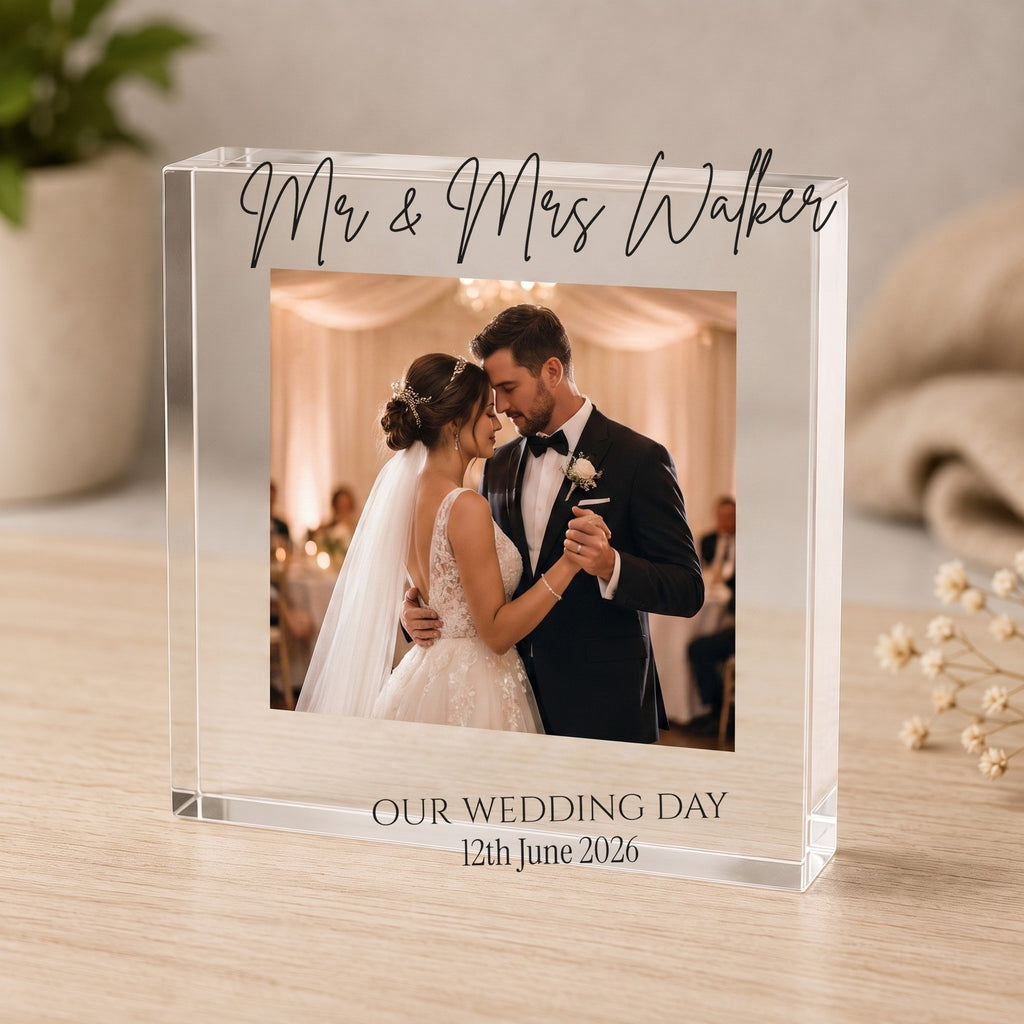 Personalised Acrylic Photo Block (10x10cm)