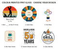 Personalised Colour Printed Pint Glass