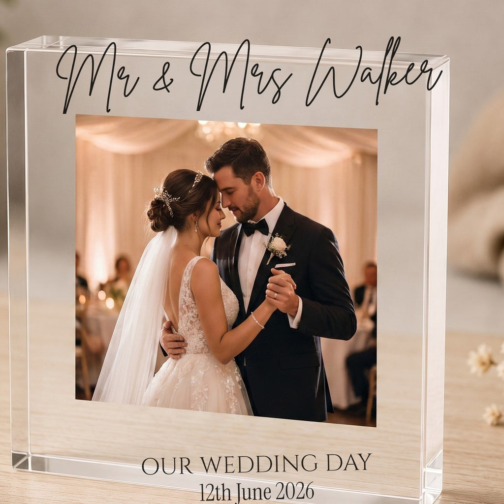 Personalised Acrylic Photo Block (10x10cm)