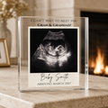 Personalised baby scan acrylic block