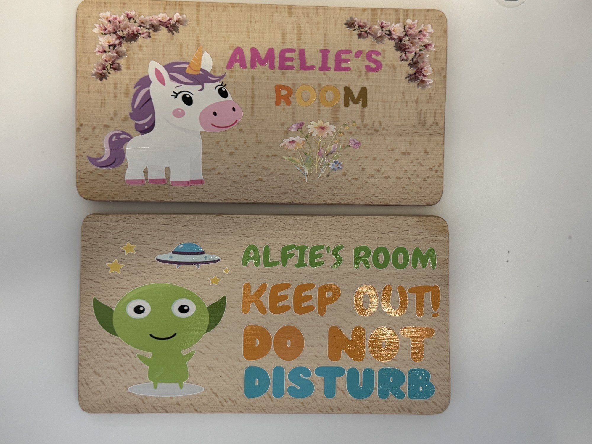 Personalised Kids Door Sign | Wooden Bedroom Name Plaque | Any Name & Theme