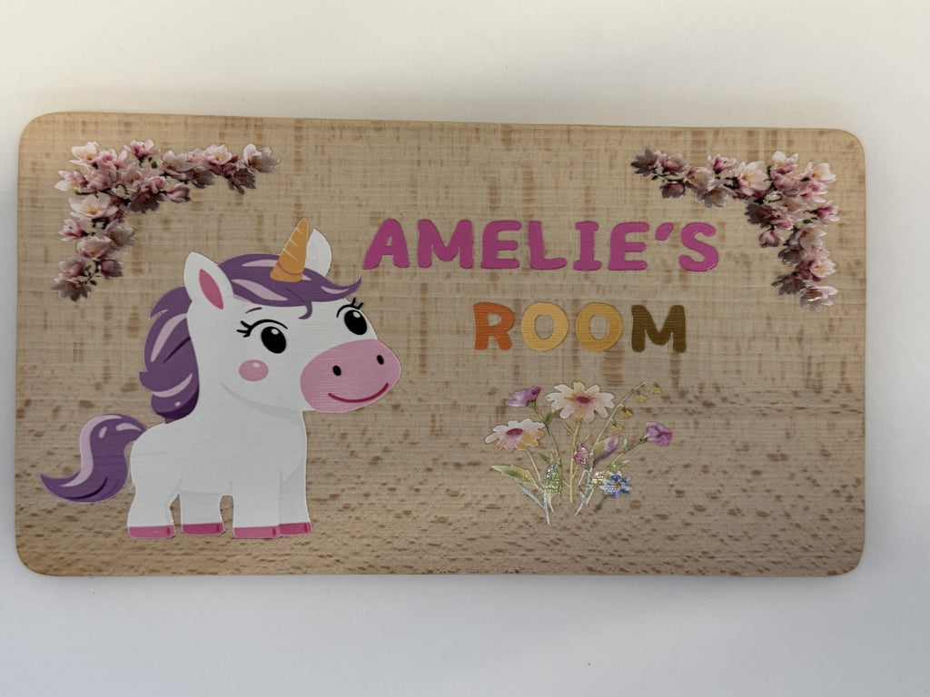 Personalised Kids Door Sign | Wooden Bedroom Name Plaque | Any Name & Theme