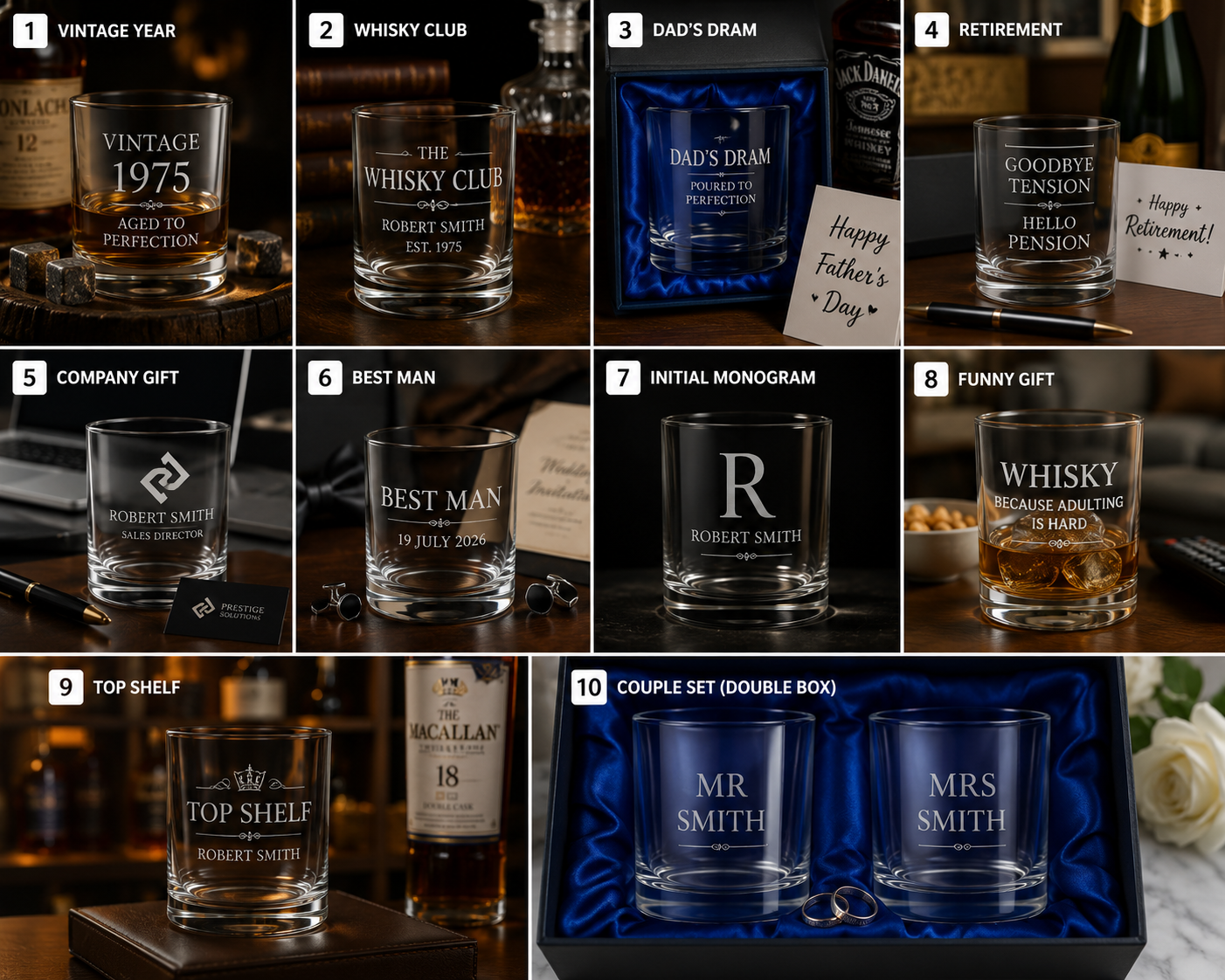 Whisky glass 29cl size detail